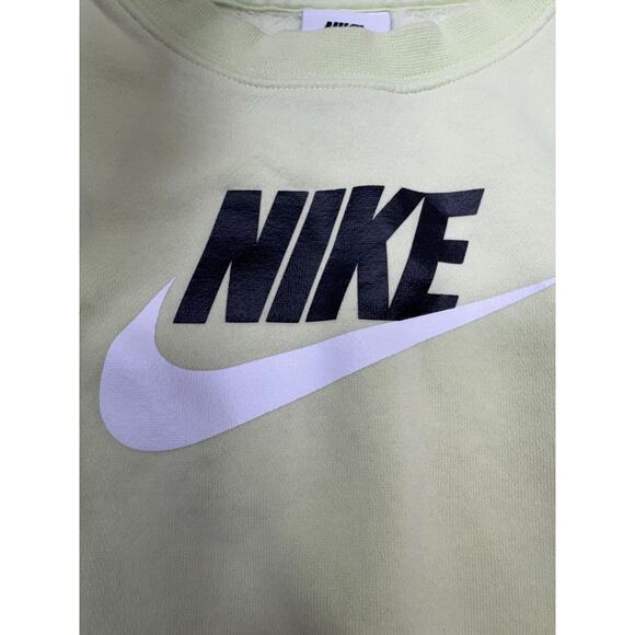 Nike Sweatshirt Youth Small Light Green Crewneck Pullover Swoosh Logo Unisex - Picture 4 of 10